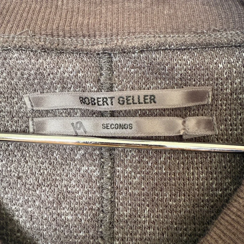 ROBERT GELLER Men's Small Brown Textured Bomber Jacket Size S
